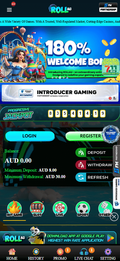 rollau_casino_homepage_mobile