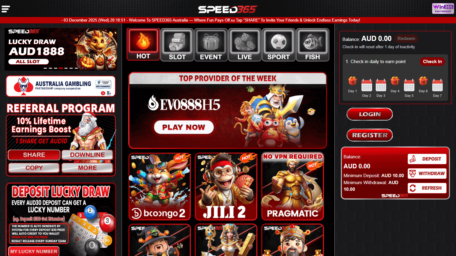 speed365_casino_homepage_desktop