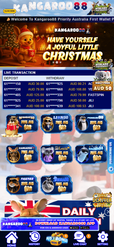 kangaroo88_casino_homepage_mobile
