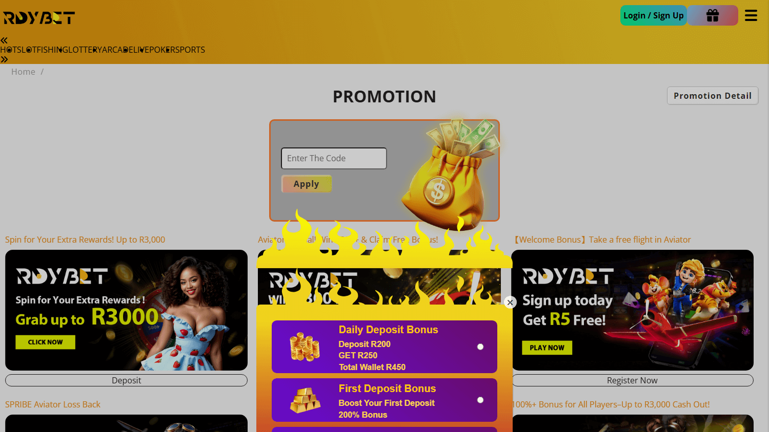 rdybet_casino_promotions_desktop