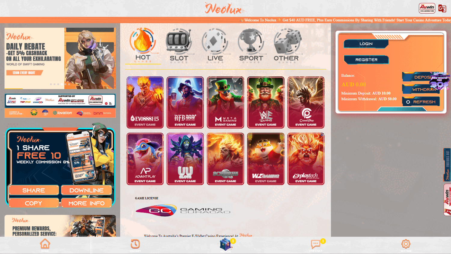 neolux_casino_homepage_desktop