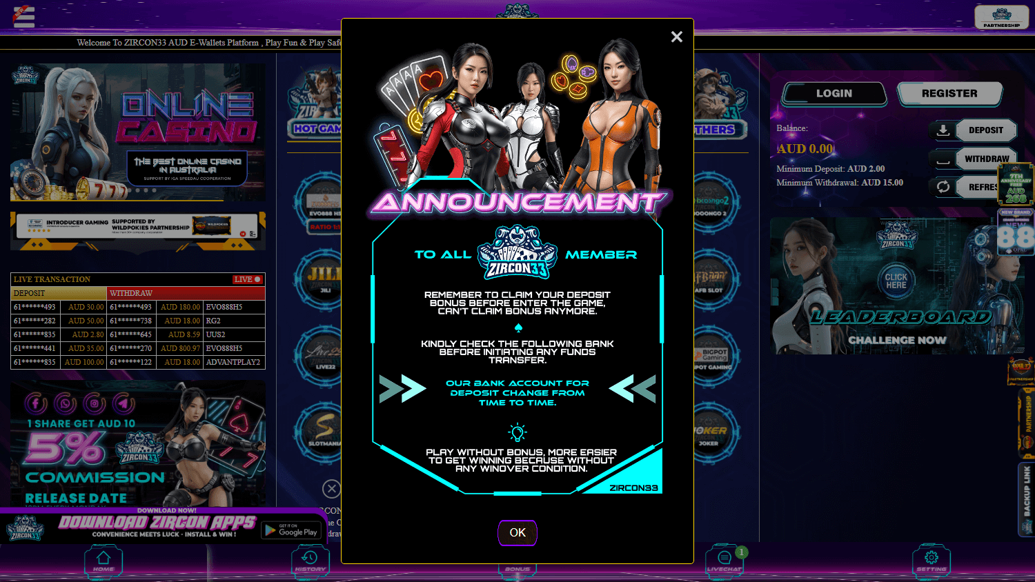 zircon33_casino_homepage_desktop