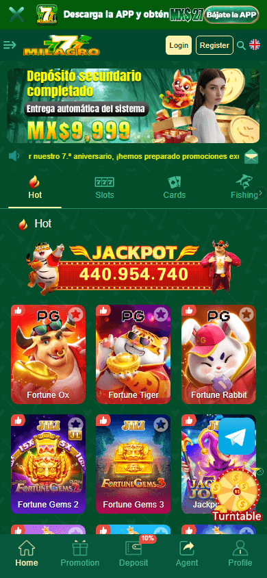 milagro777_casino_homepage_mobile