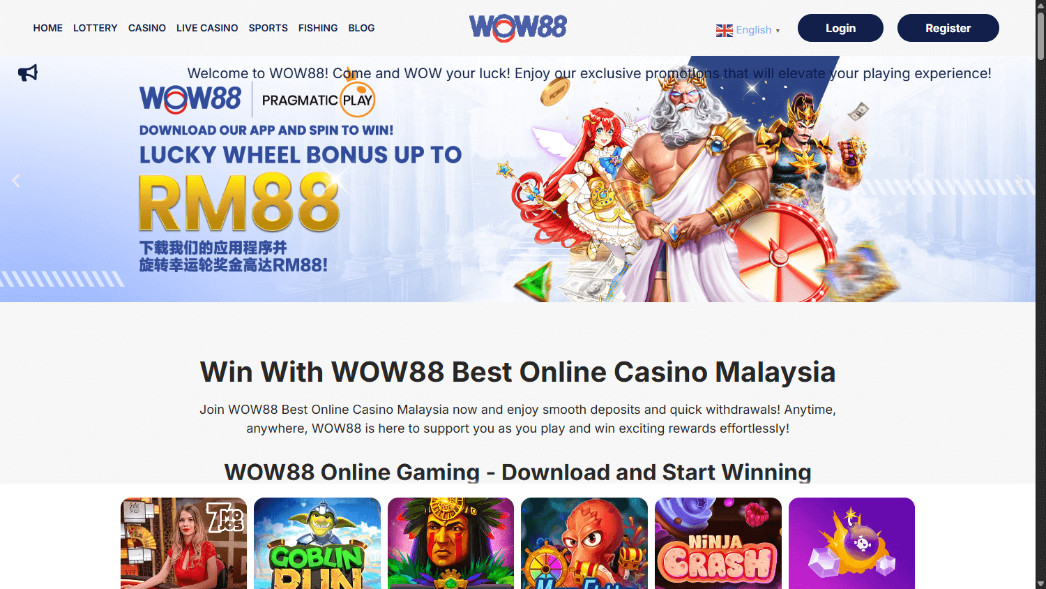 wow88_casino_homepage_desktop