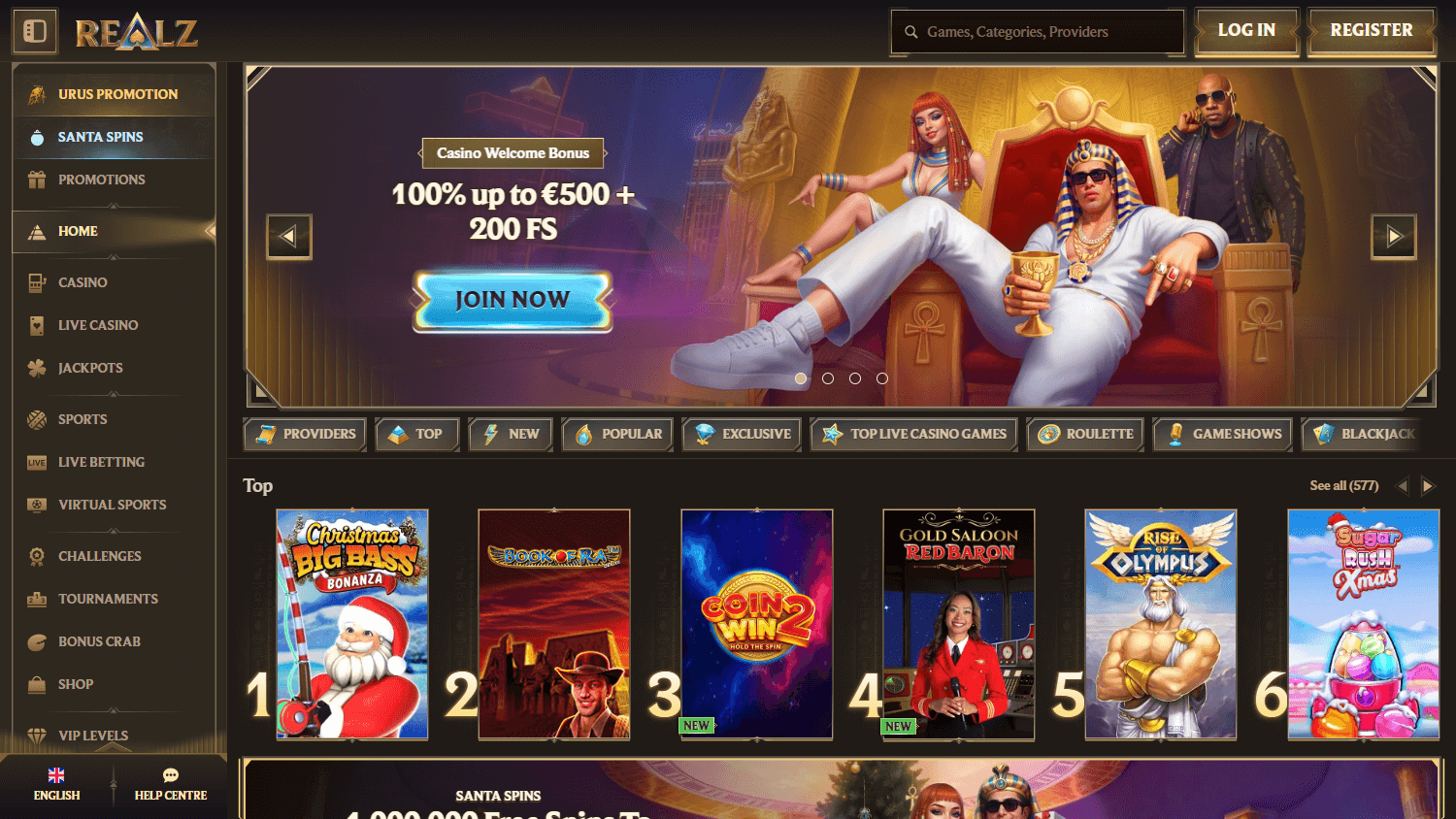 realz_casino_homepage_desktop