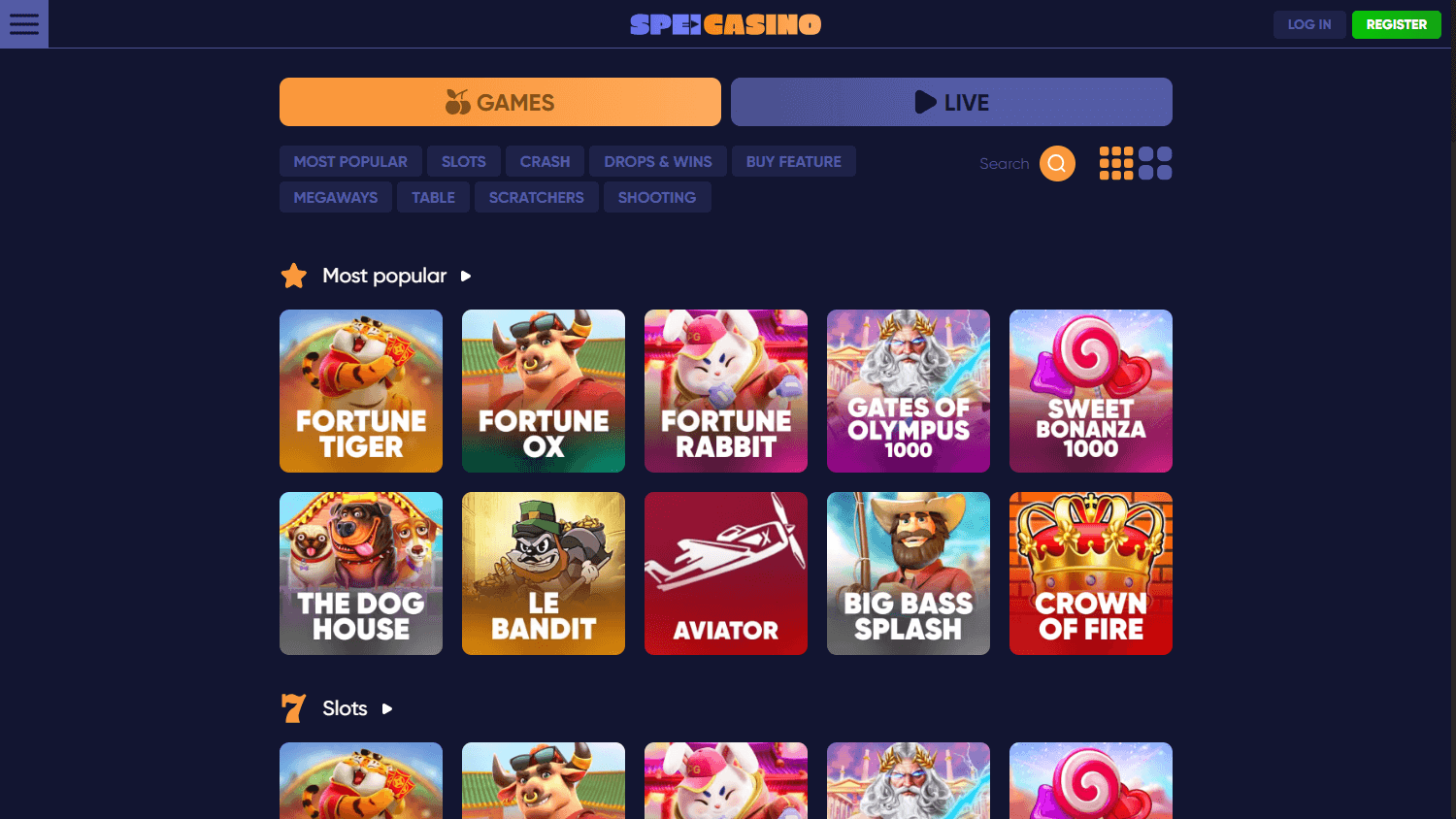 speicasino_homepage_desktop