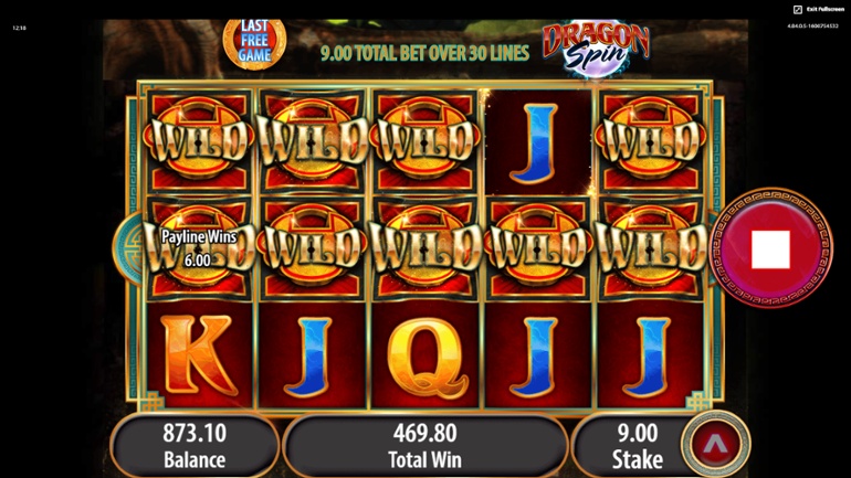 Dragon Spin & Persisting Wilds bonus feature