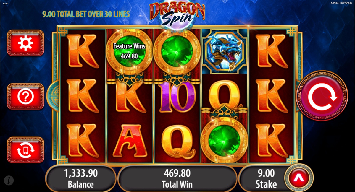 Dragon Spin free spins big win