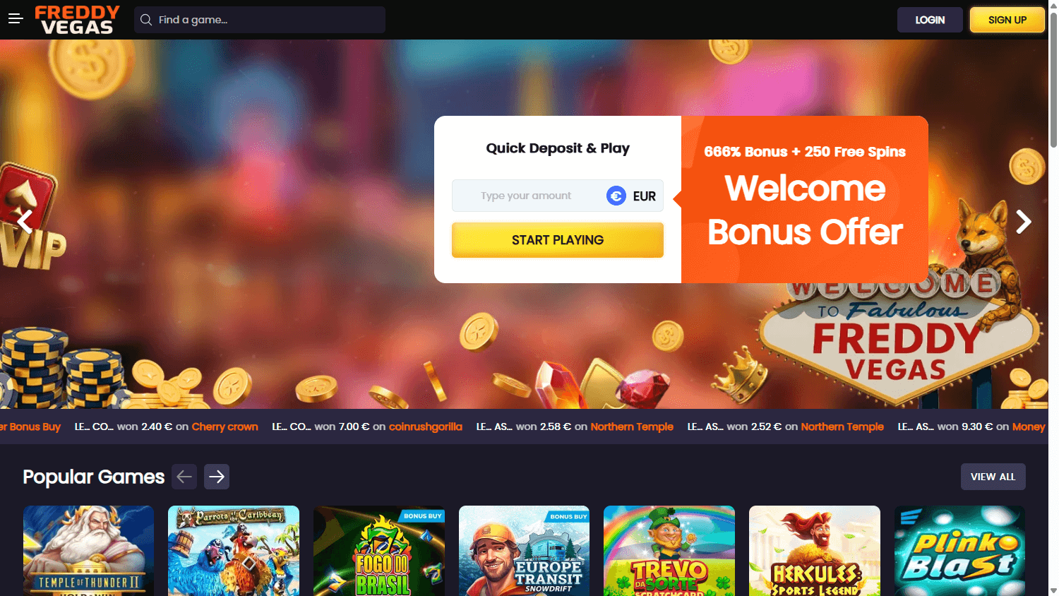 freddy_vegas_casino_homepage_desktop