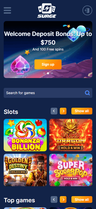 surge_casino_homepage_mobile
