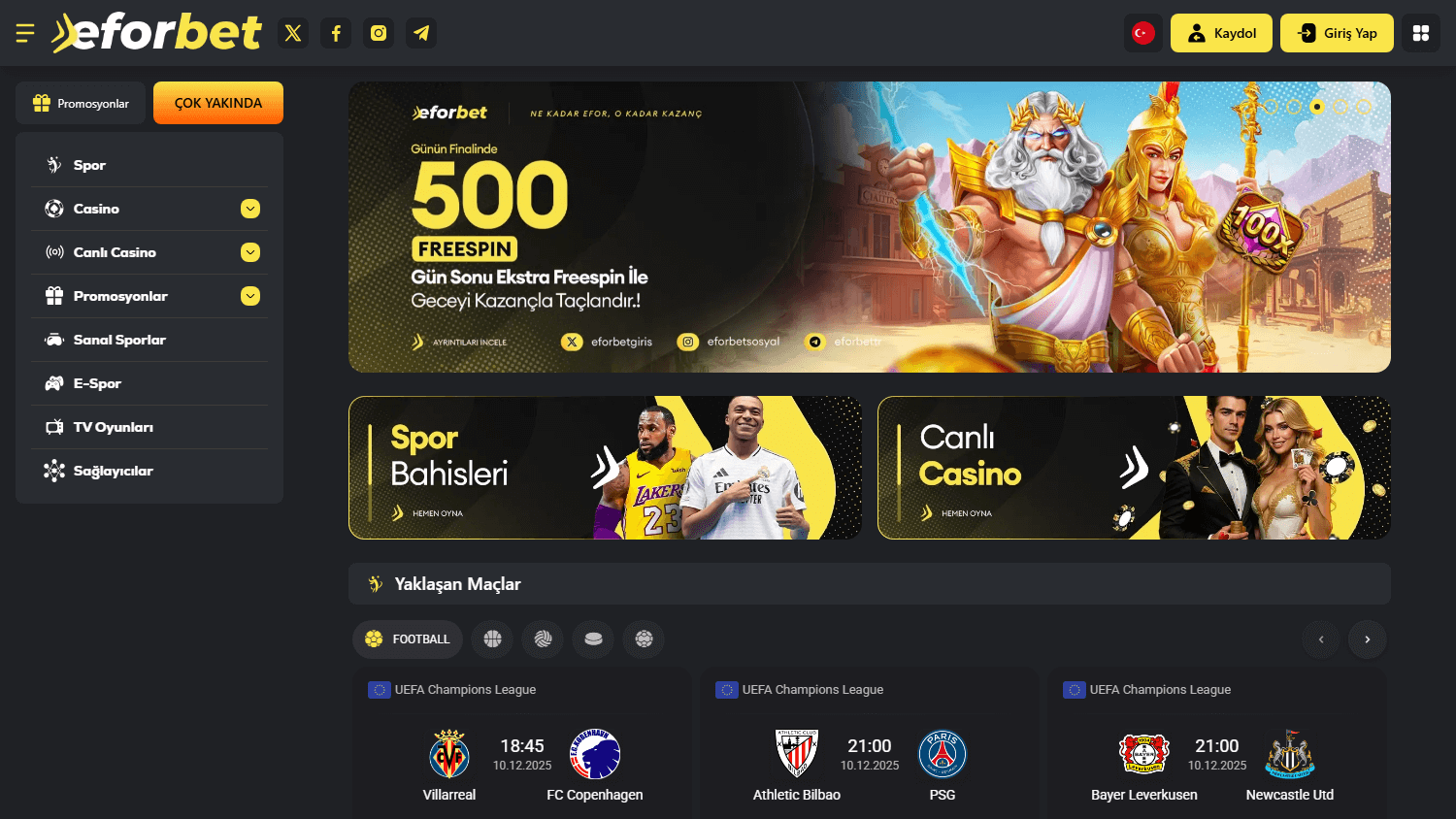 eforbet_casino_homepage_desktop