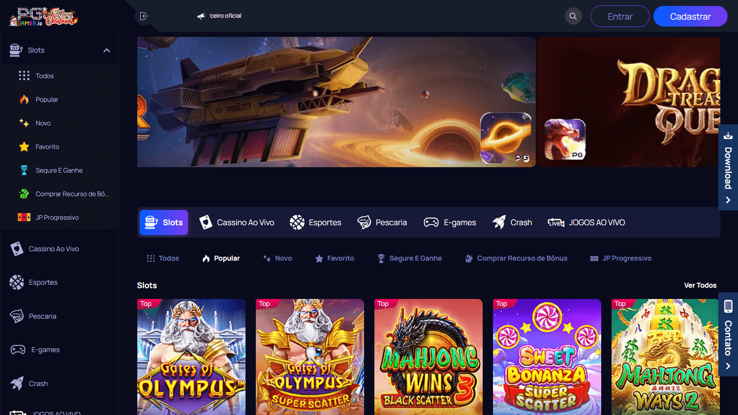 pggames.io_casino_homepage_desktop