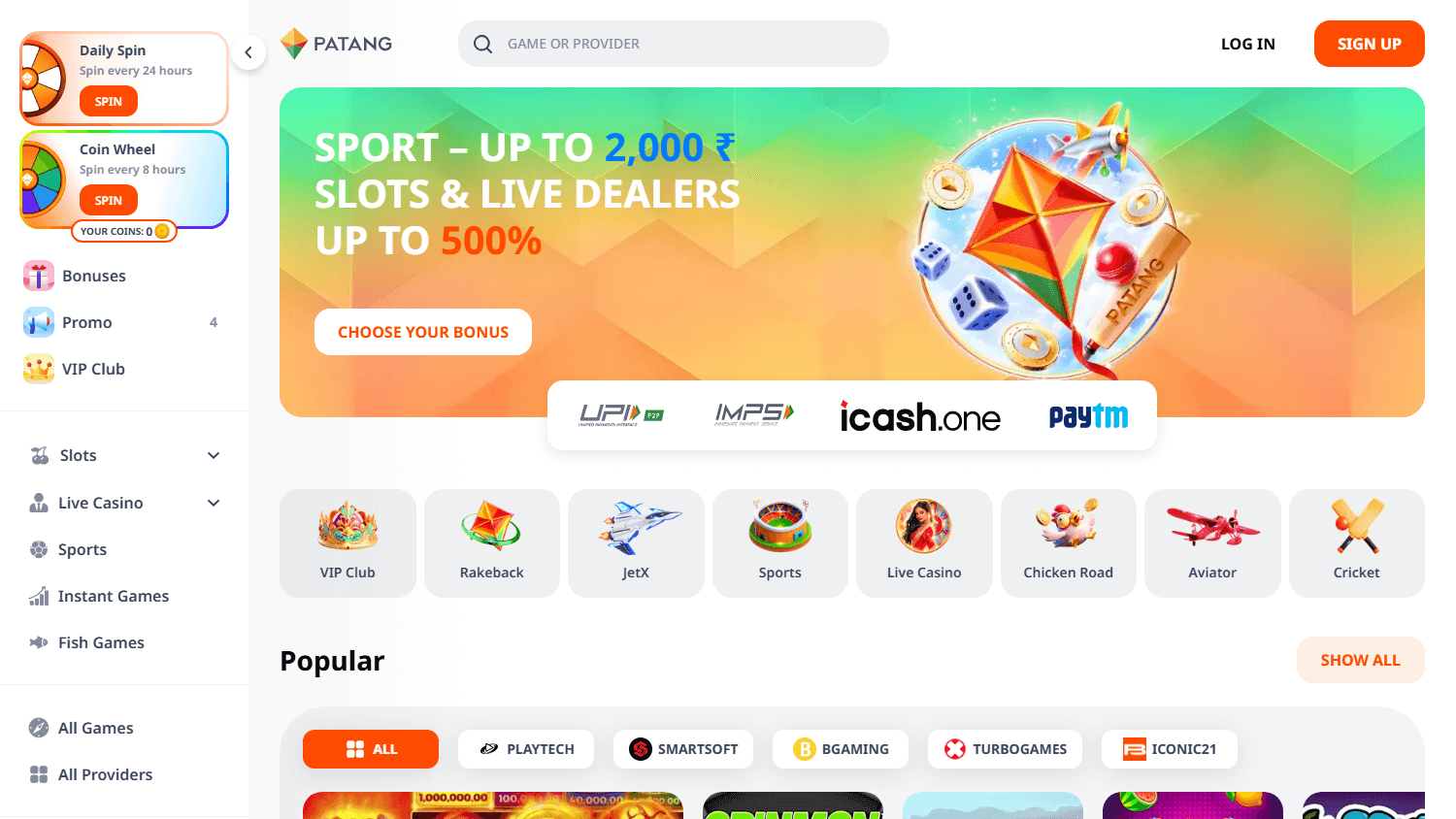 patang_casino_homepage_desktop