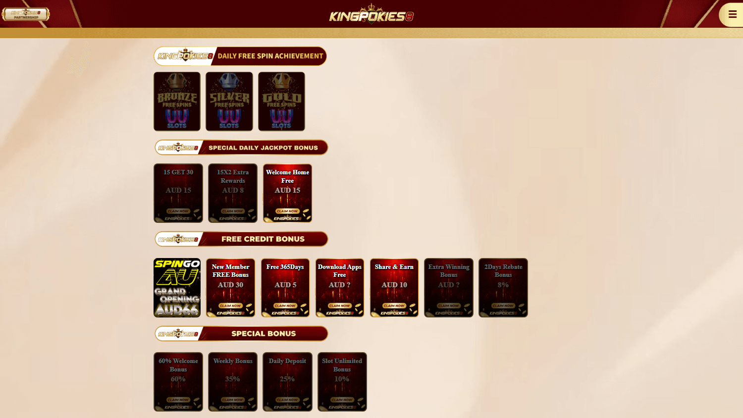 kingpokies8_casino_promotions_desktop