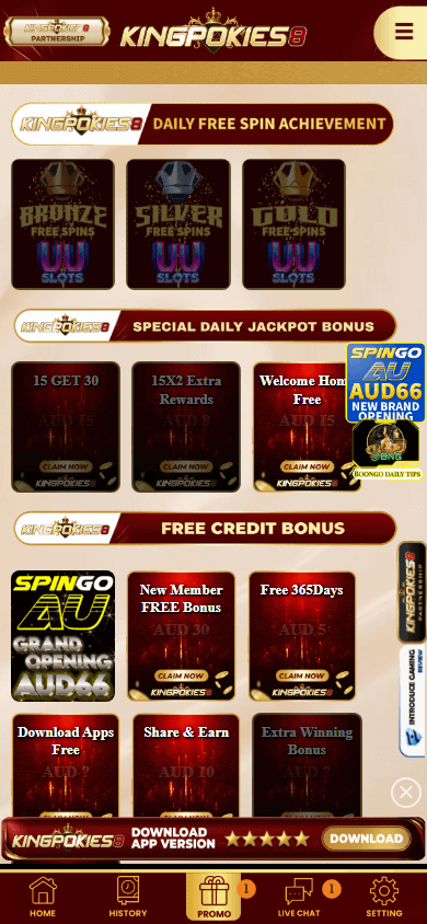 kingpokies8_casino_promotions_mobile