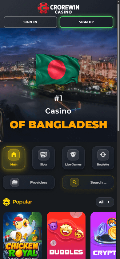 crorewin_casino_homepage_mobile