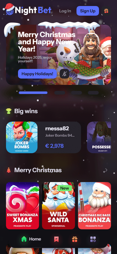 nightbet_casino_homepage_mobile
