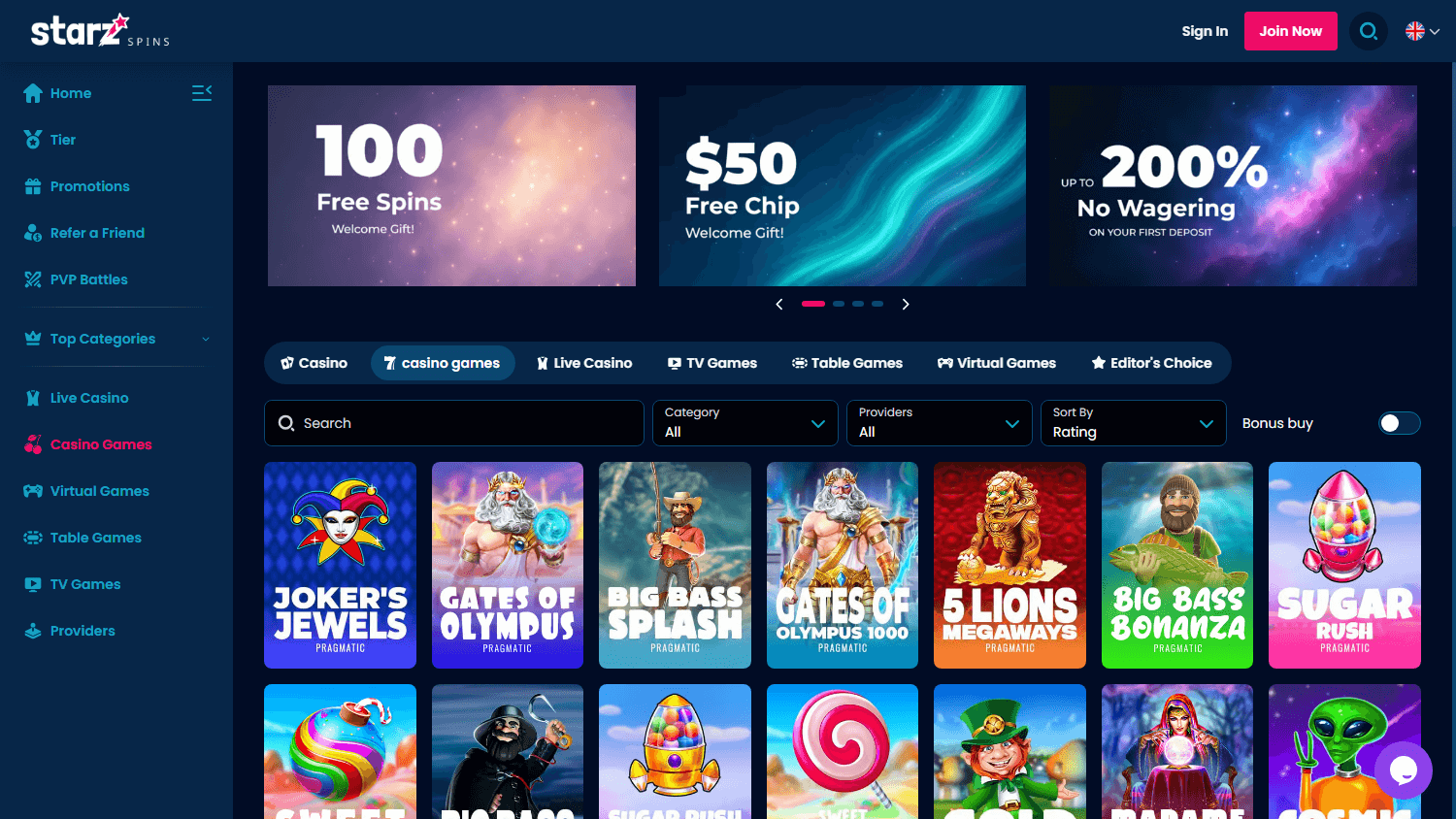 starzspins_casino_game_gallery_desktop