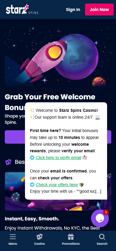 starzspins_casino_homepage_mobile