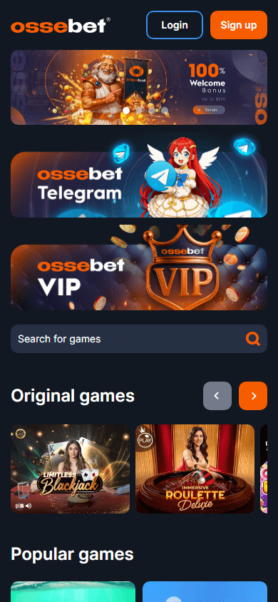ossebet_casino_homepage_mobile