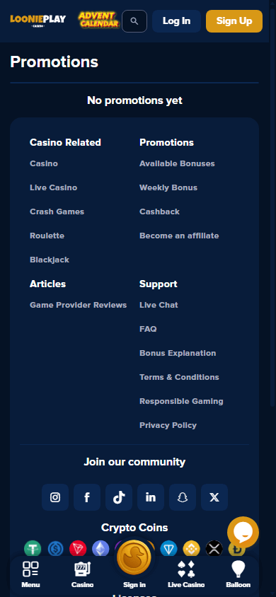 loonieplay_casino_promotions_mobile