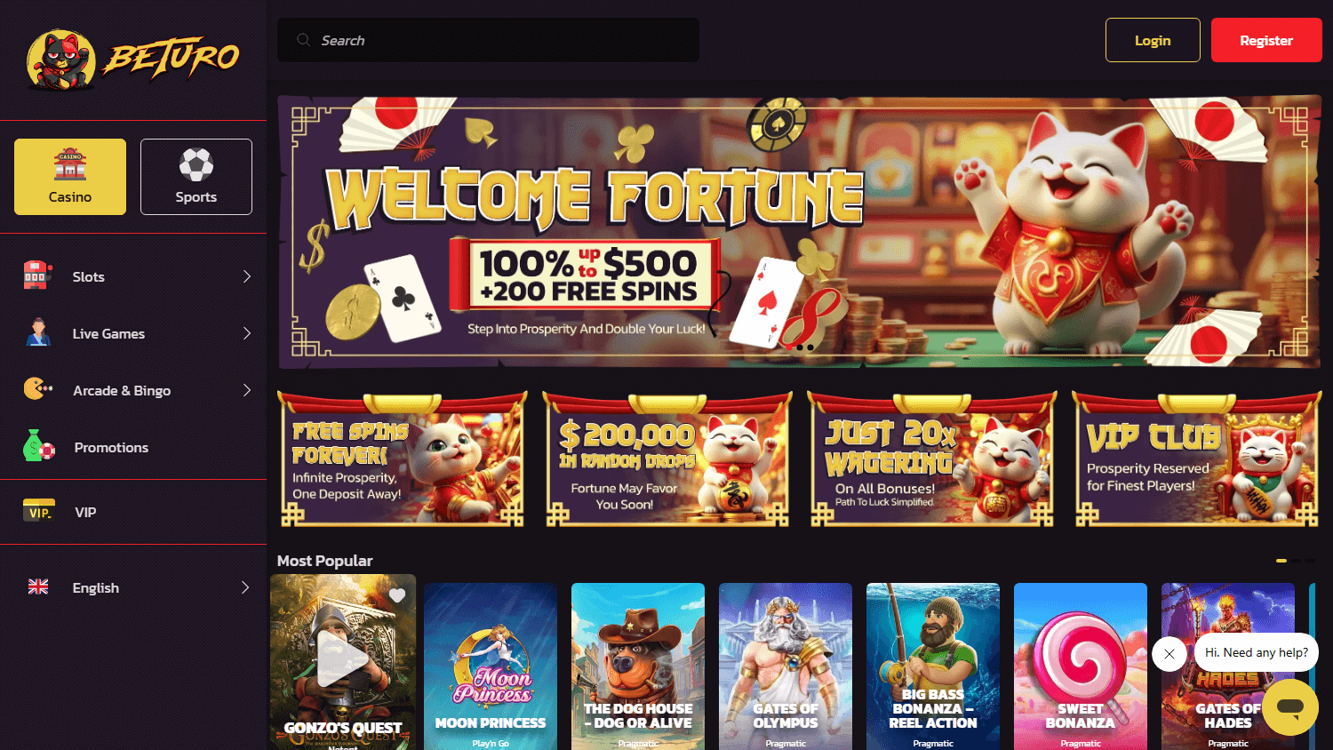 beturo_casino_homepage_desktop