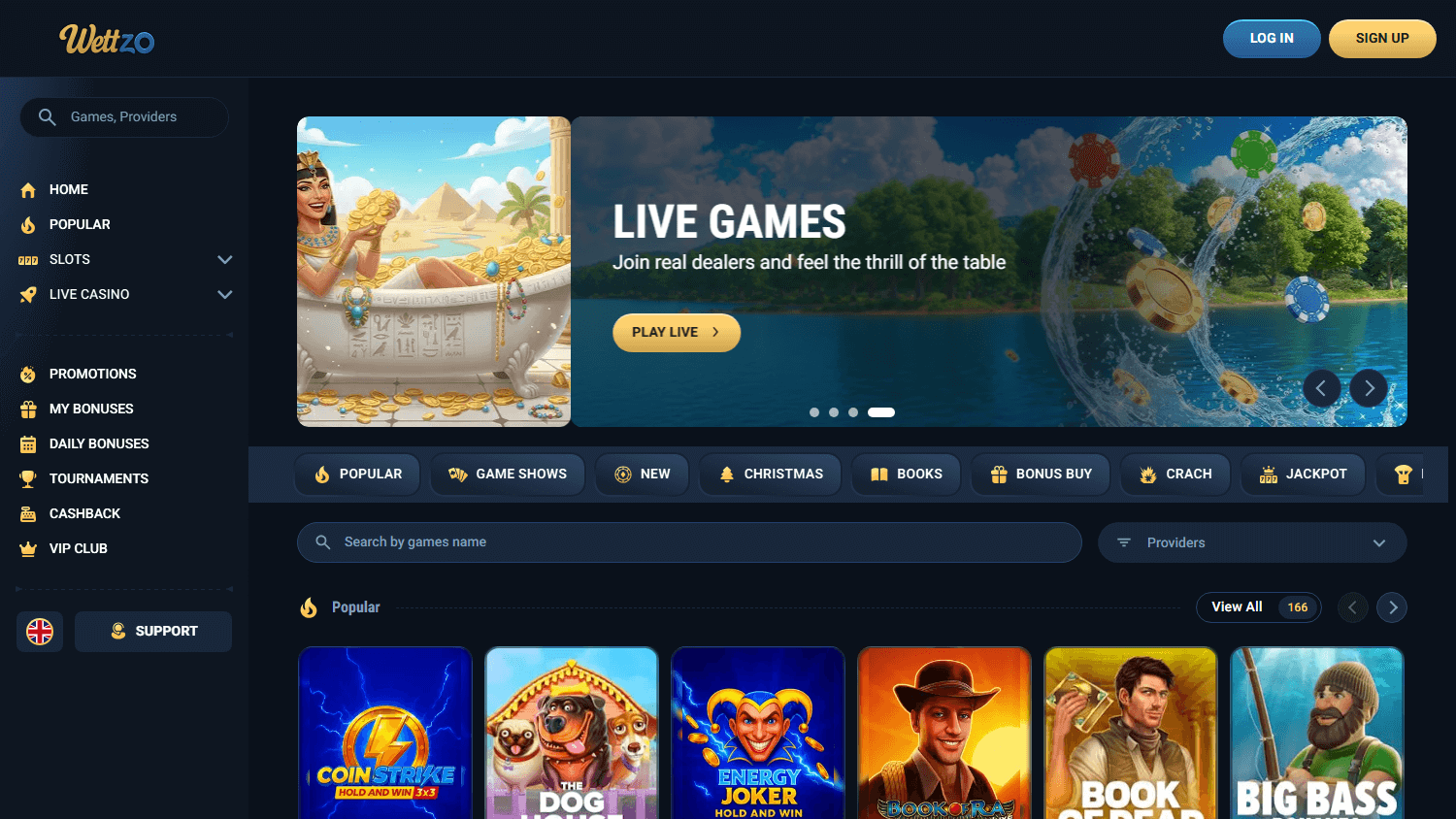 wettzo_casino_homepage_desktop