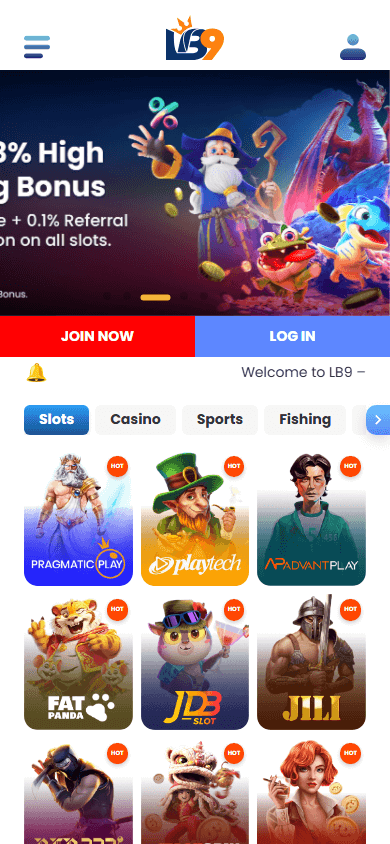 lb9_casino_homepage_mobile