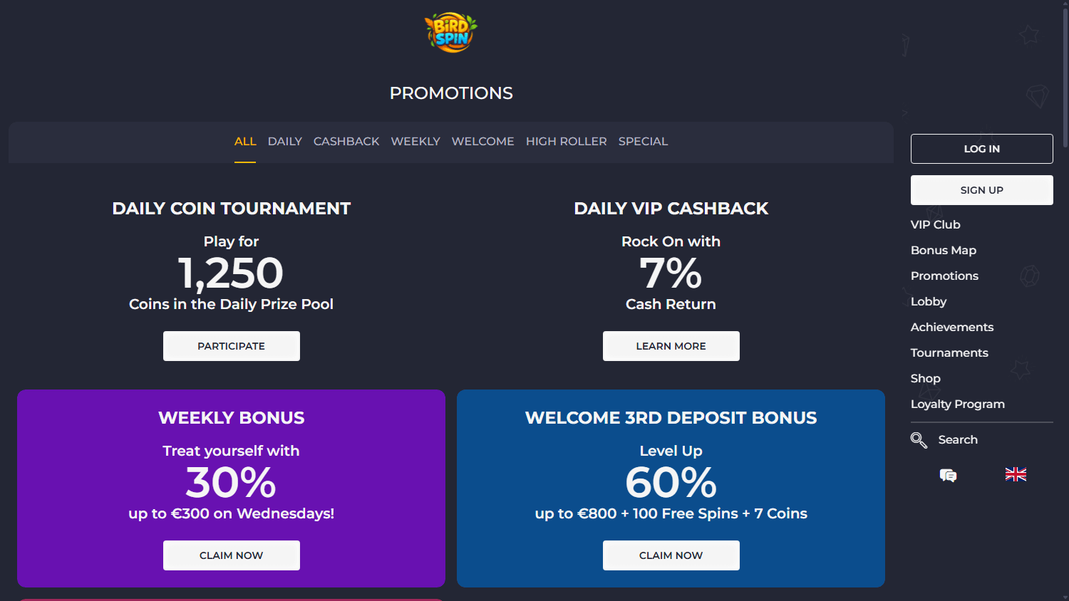 birdspin_casino_promotions_desktop