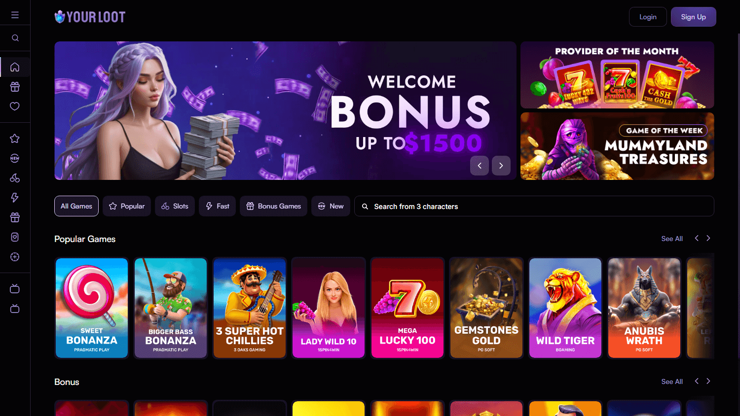 yourloot.io_casino_homepage_desktop