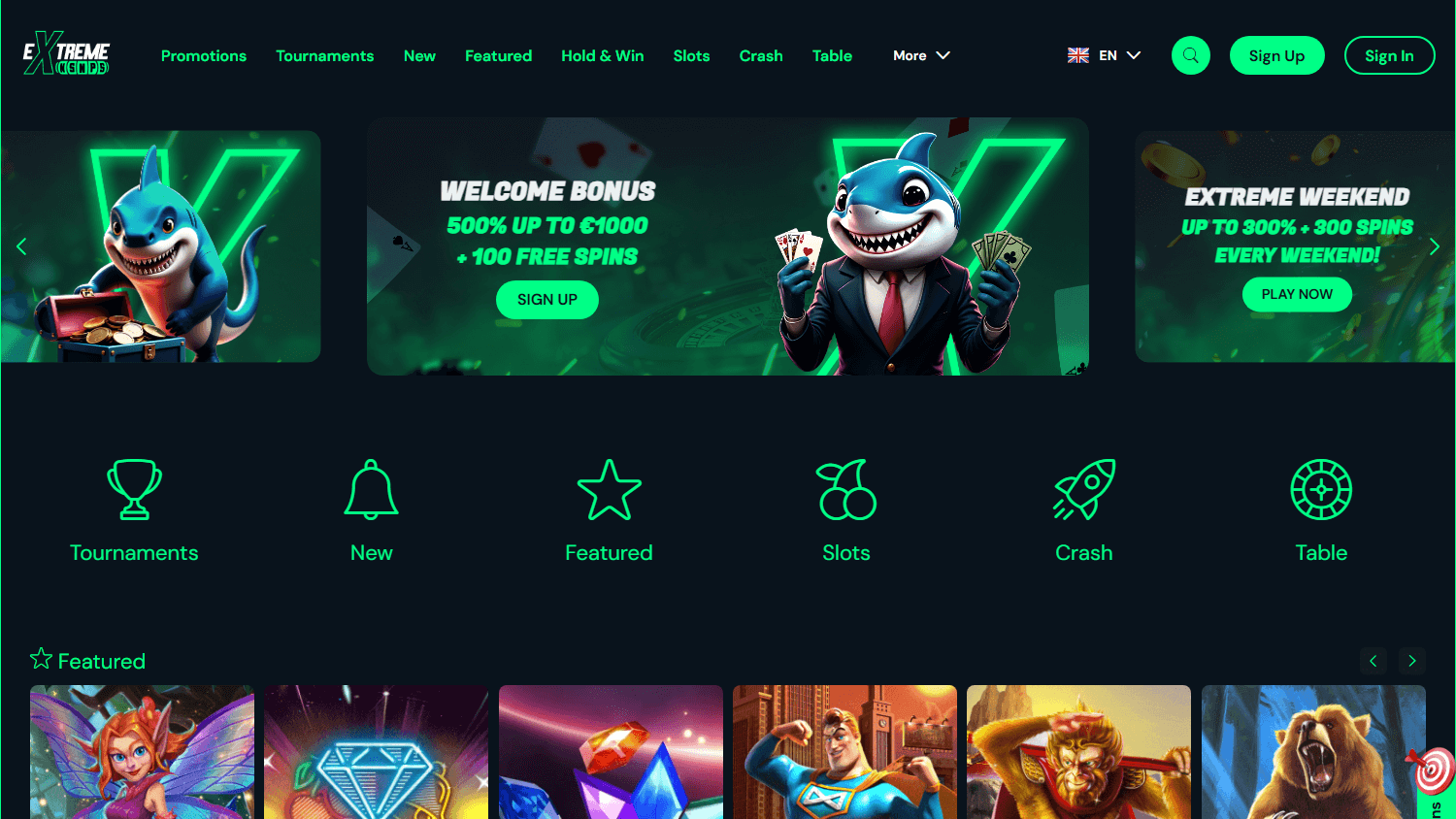 extreme_spins_casino_homepage_desktop