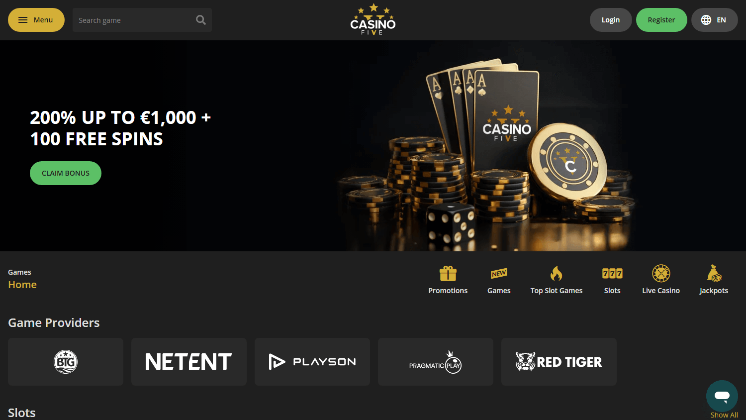 casinofive_homepage_desktop