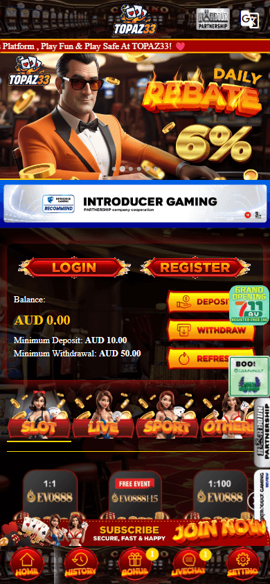 topaz33_casino_homepage_mobile