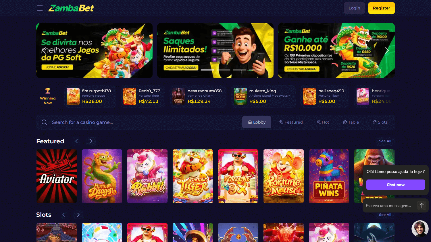 zamba.bet_casino_homepage_desktop