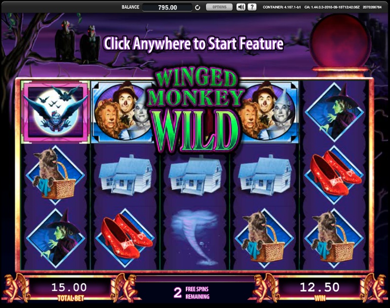 Wizard of Oz slot Winged Monkey Wilds