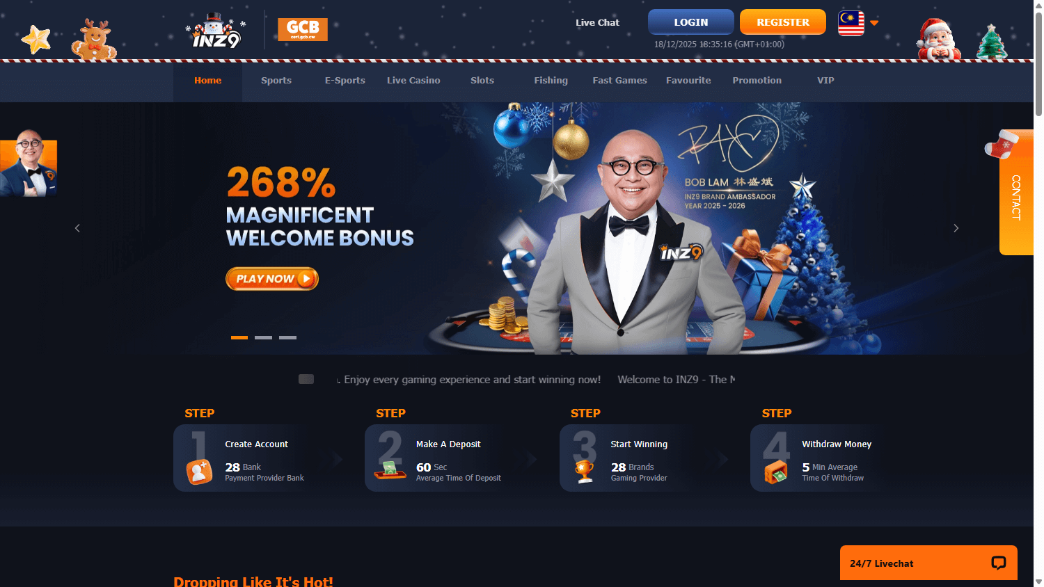 INZ9_Casino_homepage_desktop