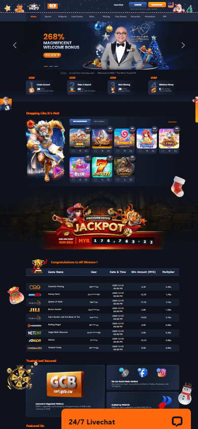 INZ9_Casino_homepage_mobile