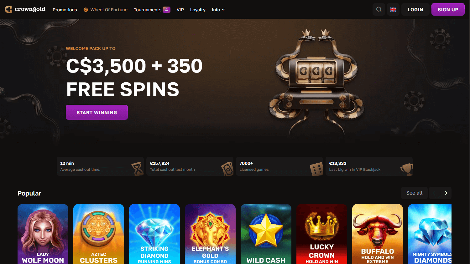 Crowngold_Casino_homepage_desktop