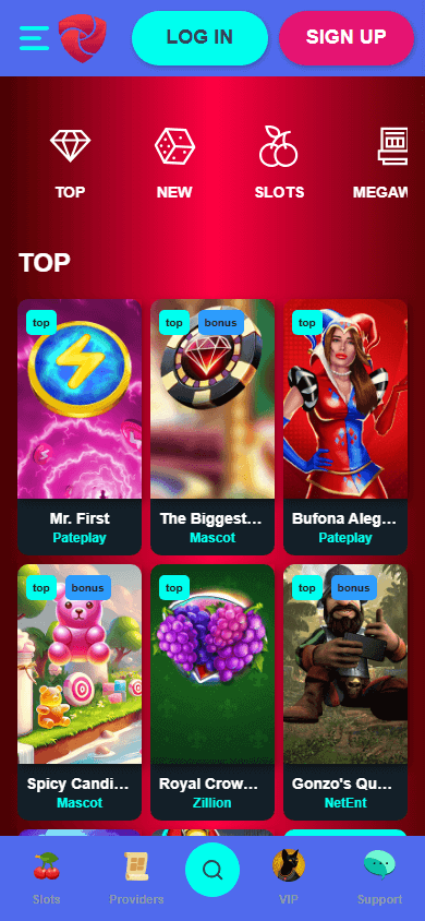 Vesper_Casino_homepage_mobile