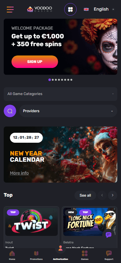 Voodoo_Casino_homepage_mobile