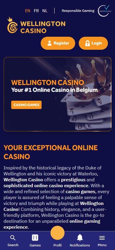 Wellington_Casino_homepage_mobile