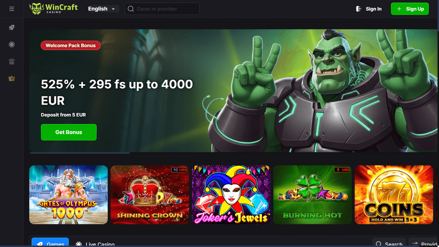 WinCraft_Casino_homepage_desktop