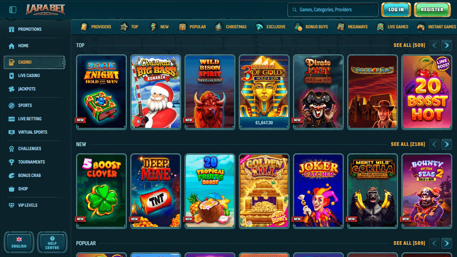 larabet_casino_game_gallery_desktop
