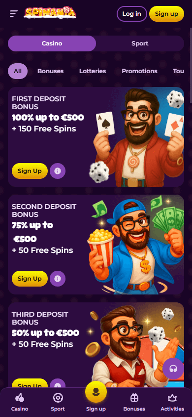 spinania_casino_promotions_mobile