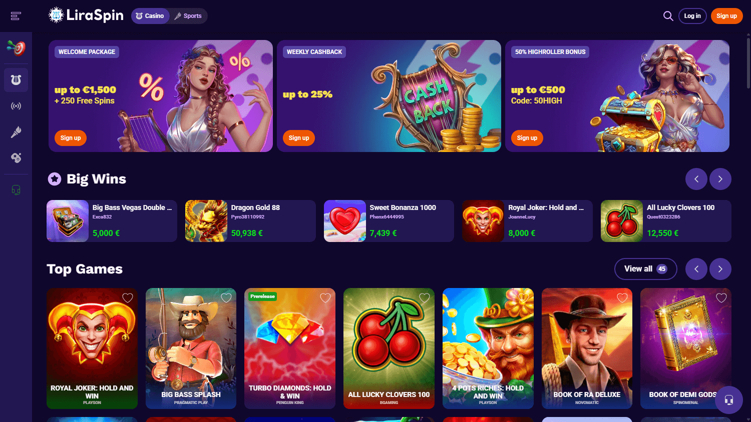 liraspin_casino_homepage_desktop