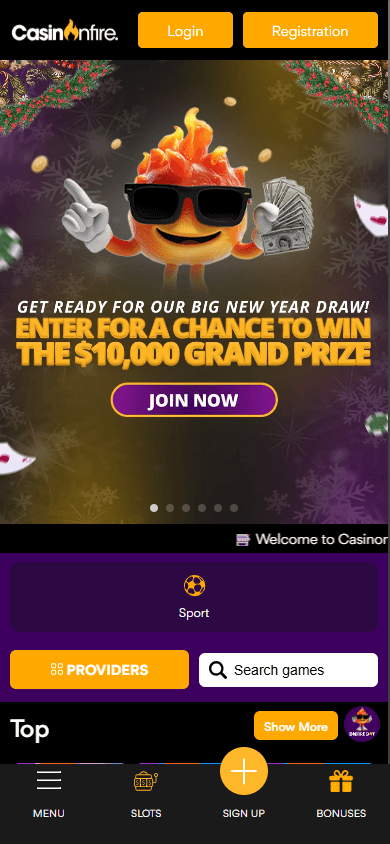 casiononfire_casino_homepage_mobile