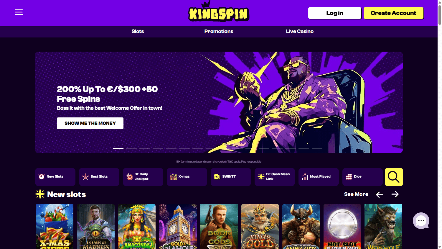 kingspin_casino_homepage_desktop