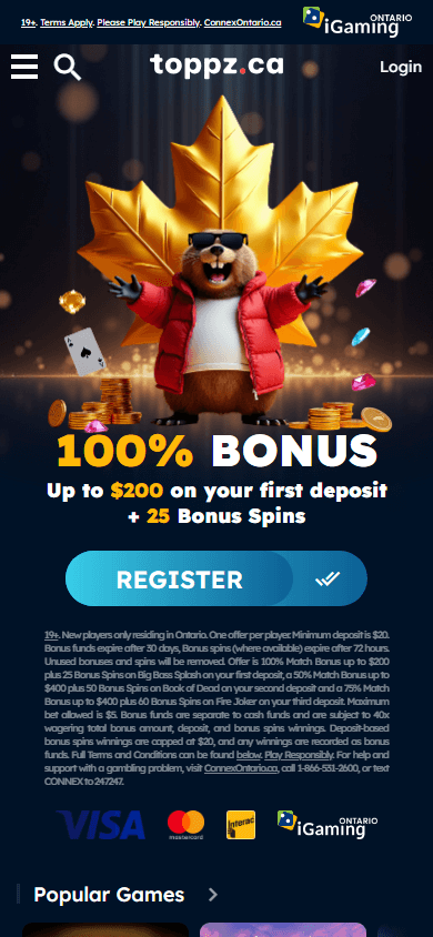 Toppz_Casino_homepage_mobile