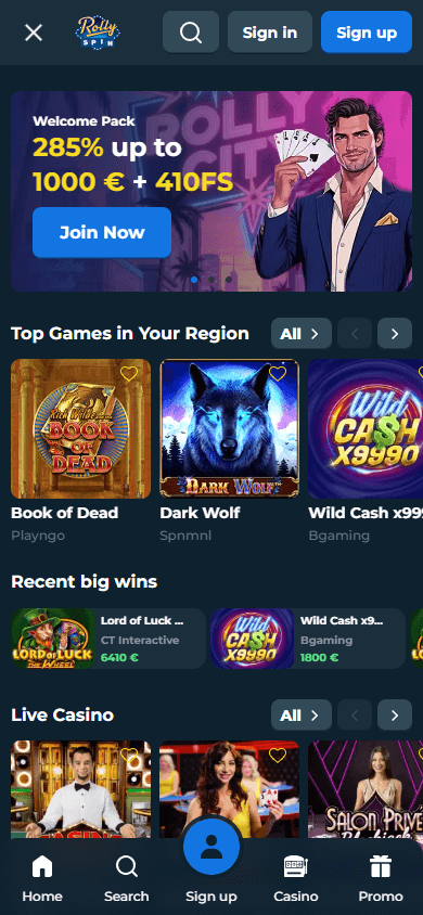rolly_spin_casino_homepage_mobile