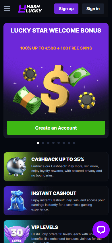 hashlucky_casino_homepage_mobile